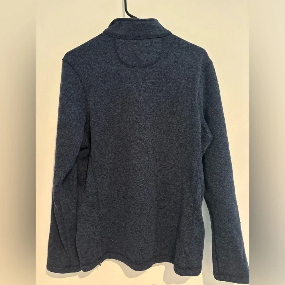 Woolrich Men’s Medium Long Sleeve Quarter Zip Pullover Navy Blue Casual Warm